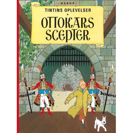 Tintti: Ottokarin valtikka - pehmeäkantinen | Hergé | Kieli: Tanska