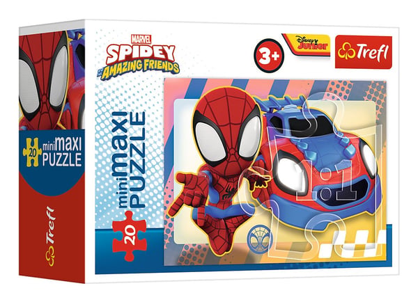 Trefl Puzzle 20el "miniMaxi" The Amazing Spidey. Spiday and Friends 21132, 21133, 21134, 21134, 21135 (56035) p24 Trefl mix. hinta per 1 kpl