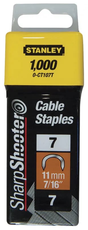 Stanley 1-CT109T, Pakke med stifter, 1,4 cm, 7,8 mm, Sølv, Stanley, 45 mm