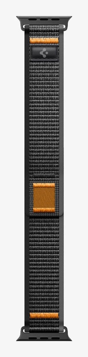 Spigen Athlex Air 2, Yhtye, Älykello, musta, Oranssi, Apple, Apple - Apple Watch Ultra 3 (49mm), Apple - Apple Watch Ultra 2 (49mm), Apple - Apple ...