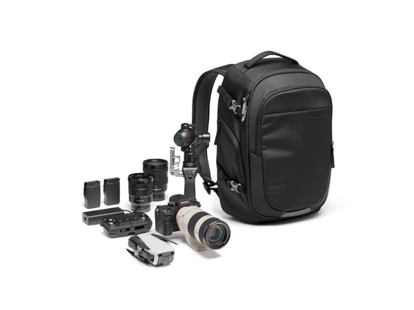 Manfrotto MB MA3-BP-GM, reppu, Universal, olkahihna, kannettavan tietokoneen lokero, musta