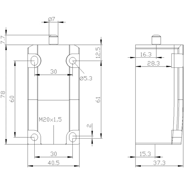 Siemens 3SE51120MA001CA0 3SE5112-0MA00-1CA0 Pohjakoskettimen asentokoskettimelle 6 A IP66, IP67 1 kpl 1 kpl