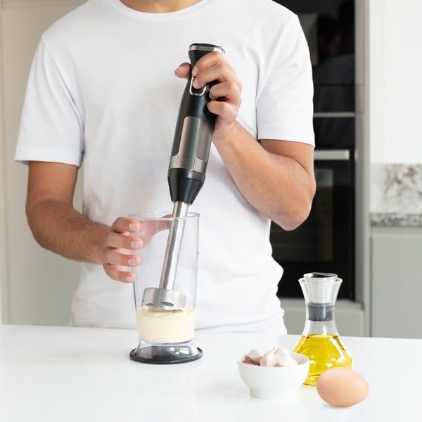 Black & Decker BXHBA800E, Stav Mikser, 800 W, Sort, Gjennomsiktig