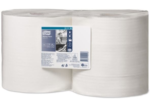 Aftørringsrulle Tork Standard W1/W2 Industri 1-lag 24.5cm x460m,2 rl x 460 m/krt