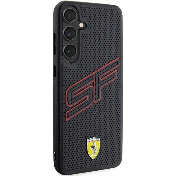 Samsung Galaxy S24+ Ferrari-deksel Big SF Perforated (FEHCS24MPINK) svart farge
