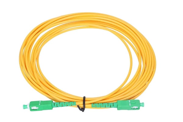 Extralink - Koblingskabel - SC/APC-enkeltmodus (hann) til SC/APC-enkeltmodus (hann) - 1 m - 3 mm - fiberoptisk - simpleks - G.652D
