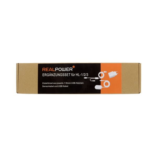 RealPower 511601, Innendørs, 100-240 V, 50/60 Hz, 5 V, 1 A, HL-1, HL-2, HL-3