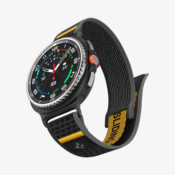 Spigen Athlex Air, Yhtye, Älykello, musta, Samsung, Galaxy Watch 8 (40/44 mm)/Watch 8 Classic (46mm), Kangas