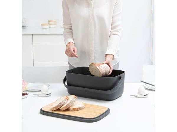 Brabantia 128264, Suorakulmainen, Musta, Puu, Puu, Bamboo, 395 mm, 255 mm