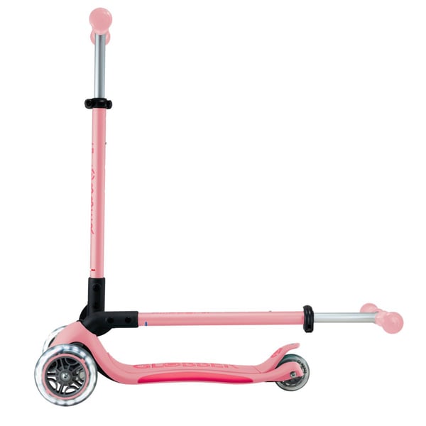 Globber Primo Foldable Plus Lights, Barn, Klassisk sparkesykkel, Jente, Asfalt, 50 kg, 3 hjul