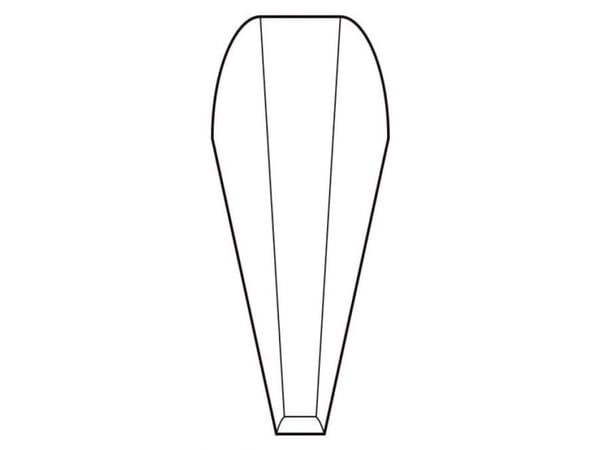 Knipex 92 31 01, Rustfritt stål, Rustfritt stål, Konisk, Buet, 14 g, 10 mm