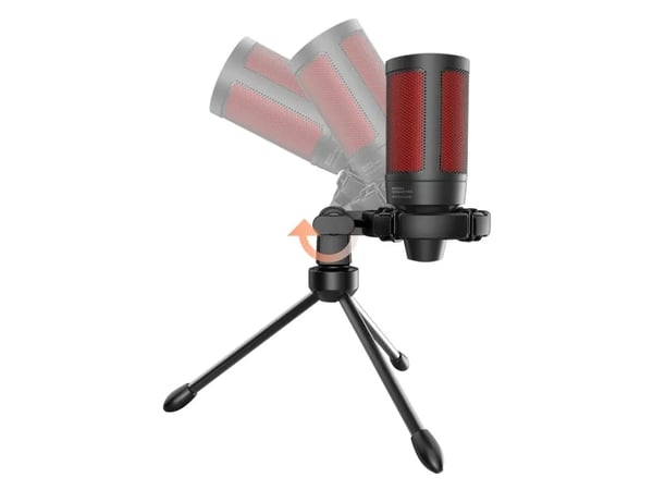 Savio wired gaming microphone with backlight tripod USB SONAR PRO, Spillkonsollmikrofon, Koblet med ledninger (ikke trådløs), 3.5 mm (1/8"), Sort, ...
