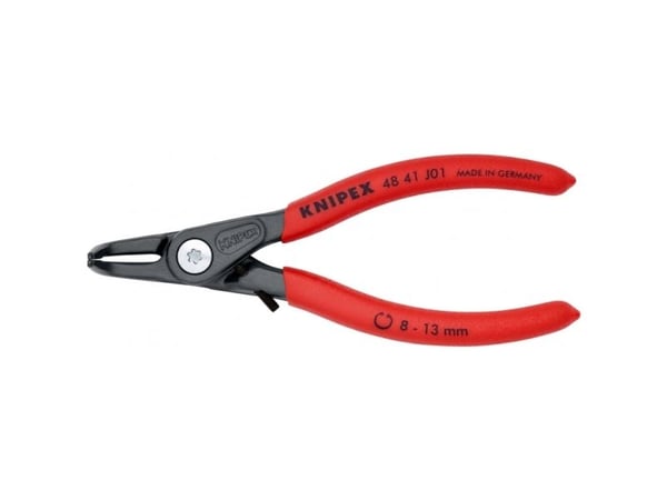 Knipex 48 41 J01, Låsringstång, 1,3 cm, Svart, Röd, 53 mm, 130 mm, 12 mm