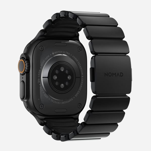 Nomad Stratos Band, Band, Smartklokke, Svart, Apple, Ultra 1-11 and SE, Titan