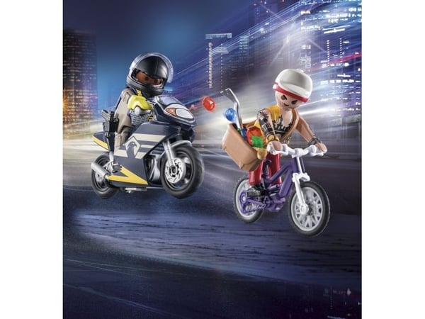 PLAYMOBIL CITY ACTION byggesett med politimann og tyv 71255