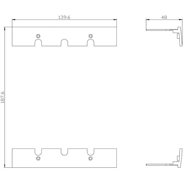 Siemens 3VA9124-0KB01 Klemmedeksel, 1 stk., 53 g, 160 mm, 80 mm, 30 mm
