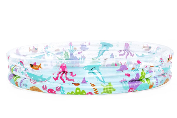 Bestway 51005, Uppblåsbar pool, 480 l, Rund, 2 år, Vinyl, Flerfärgad