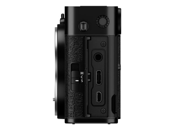 Fujifilm X -E5 Body, 40,2 MP, 7728 x 5152 piksler, X-Trans CMOS 5 HR, 6.2K, Berøringsskjerm, Svart