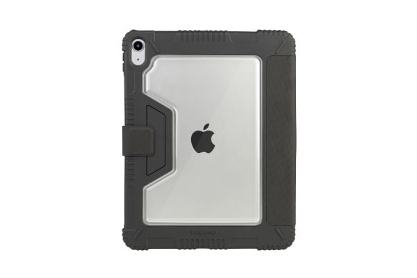 "Tucano Educo Case - panssaroitu kotelo iPad 10.9"" (2022) w/Magneetti & Stand up Apple Pencil Holder (musta)"