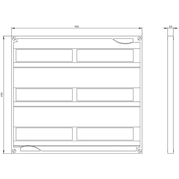 Siemens 8GK9601-3KK21, 450 mm, 460 mm, 510 mm, 25 mm, 604 g