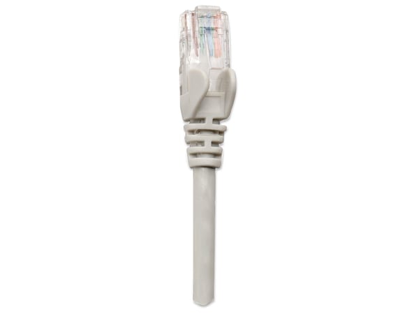 Intellinet Network Patch Cable, Cat6, 2m, harmaa, CCA, U/UTP, PVC, RJ45, kullatut koskettimet, Snagless, Booted, Lifetime Warranty, Polybag - Patch...