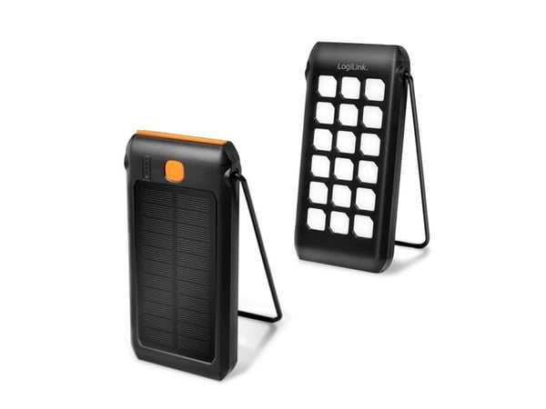 LogiLink LogiLink PA0273 Solcelle-powerbank Ladestrøm solcelle 250 mA Kapacitet (mAh, Ah) 10000 mAh
