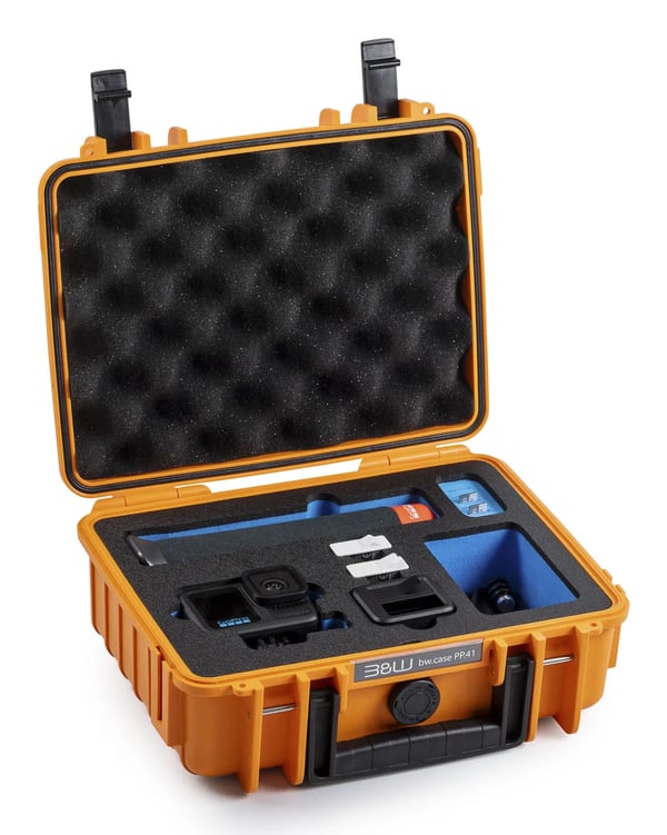 B&W Cases PP.41.GoPro13, Hårt fodral, Orange, Polypropylen (PP), Skum, Monokromatiskt, 4100 l