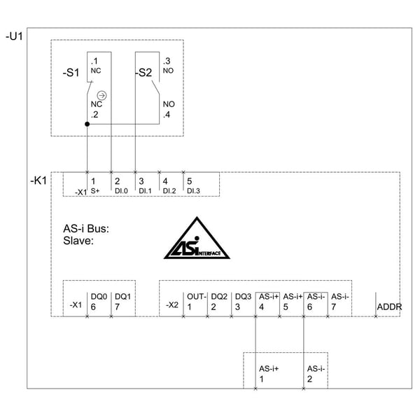 Siemens 3SU1802-0AB10-4HB1 Skåp IP66, IP67, IP69/IP69K 1 stk