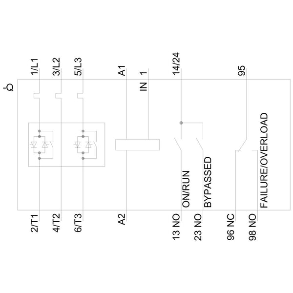 Siemens 3RW4036-1BB05 3RW40361BB05 Pehmokäynnistysyksikkö Moottorin nimellisvirta 400 V:lla 22 kW 600 V Nimellisvirta 45 A