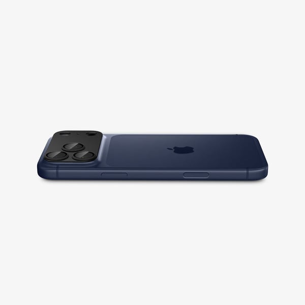 Spigen Optik Pro XL EZ Fit, Apple, iPhone 17 Pro Max, Dammresistent, Reptålig, Svart, 2 styck