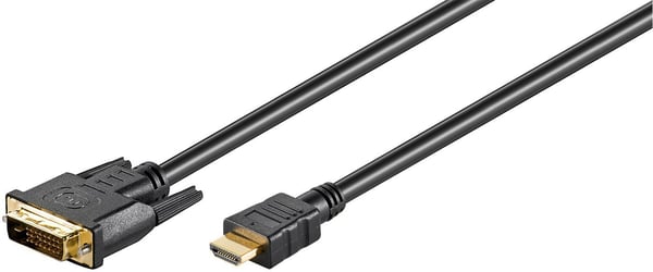 MicroConnect - Adapterkabel - dobbeltlenke - HDMI hann til DVI-D hann - 3 m - svart - toretnings, 1080p støtte 60 Hz