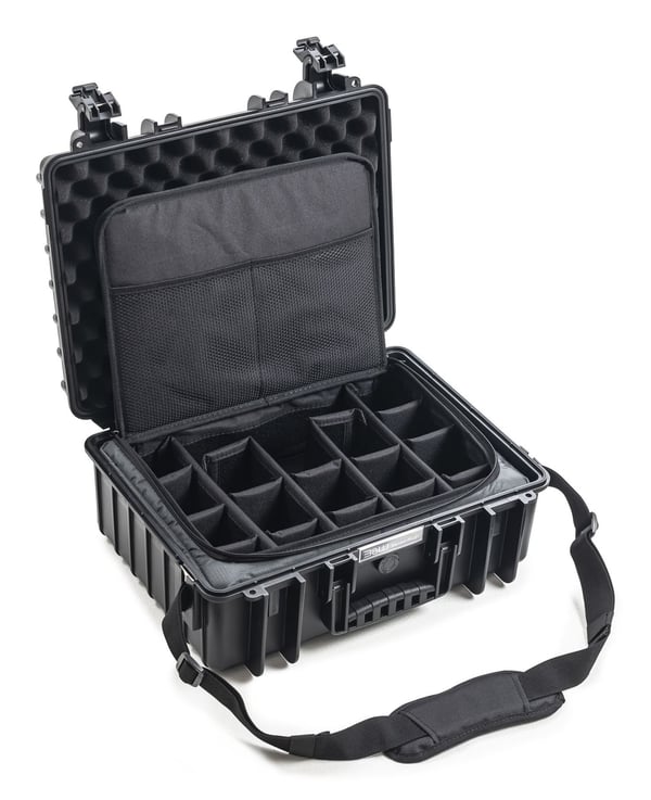 B&W Cases PP.221.TEX, Kova kotelo, Musta, Polypropeeni (PP), Yksivärinen, 21,1 L, -30 - 80 °C