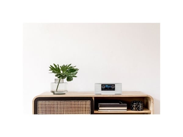 Medion MD 89289 internetradio DAB+ stereo FM WLAN Bluetooth, valkoinen