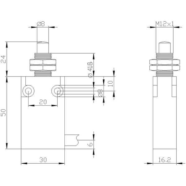 Siemens 3SE54130CC211EA2 3SE5413-0CC21-1EA2 Positionsschalter 240 V 6 A IP67 1 St., Metall, IP67, Cuboid, 150 mm, 160 mm, 30 mm