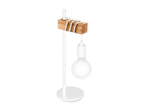 EGLO TOWNSHEND Bordlampe - eikefarget og hvit