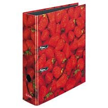 Herlitz maX.file - Hevarmbuefil - bokryggbredde: 80 mm - for A4 (210 x 297 mm) - kirsebærdesign