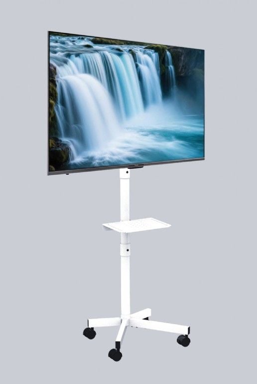 Gembird TVS-55T-03-W TV-stativ 32"-55" med hjul, vippbart, hvitt