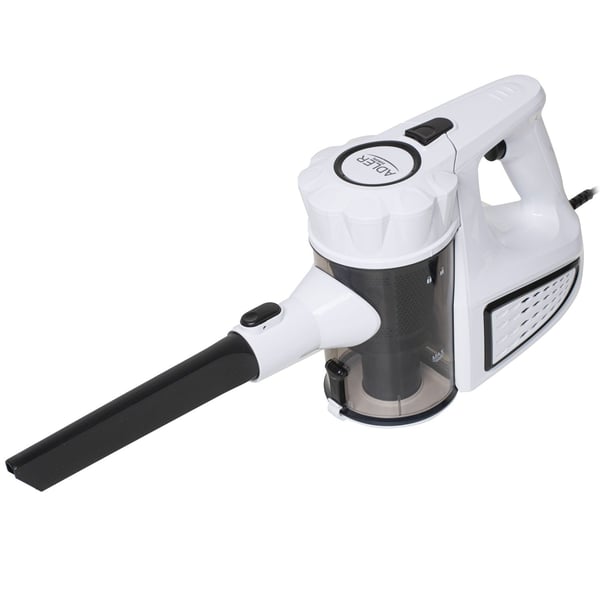 Adler AD 7036W, 2-i-1 stavstøvsuger, Uten pose, Svart, Hvit, 1,5 l, Tørr, EPA