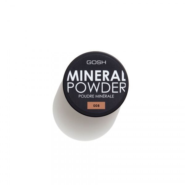 GOSH Mineral Powder, Universal, Alle hudfarger, Tan, Brun, Pot, Matte