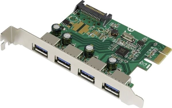Renkforce Renkforce Renkforce 4 portin USB 3.0 -ohjainkortti USB-A PCIe