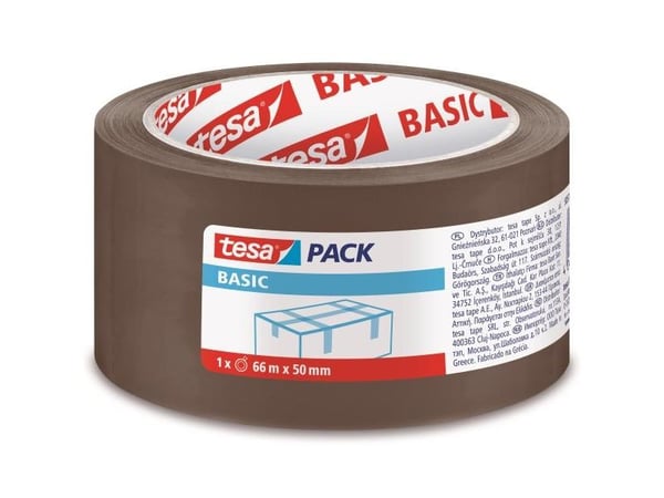 TESA 58571-00000-00, Brun, Polypropylen (PP), 66 m, 50 mm