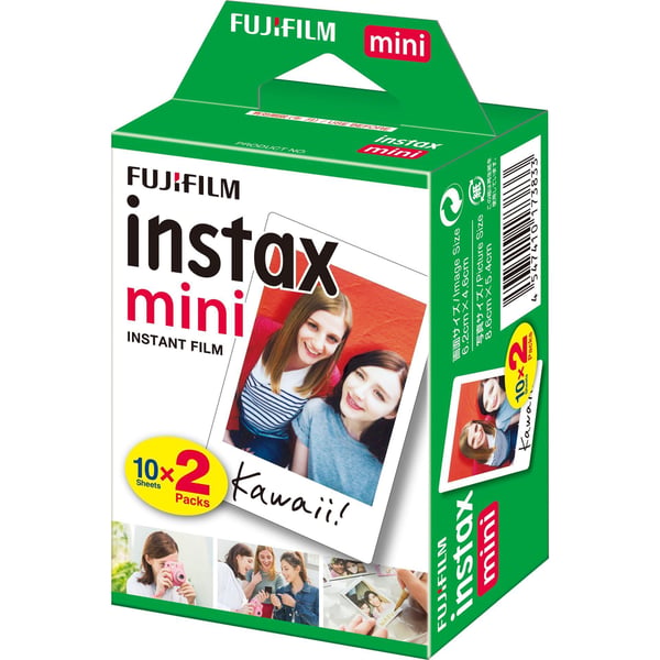 Fujifilm Instax Mini instantfilm ISO 800, dobbelpakning, 20 bilder