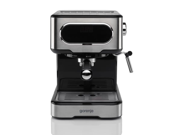 Gorenje 737434, Espressokone, 1,5 L, Musta, Ruostumaton teräs