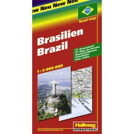 Hallwag veihøygtekart, Brasil