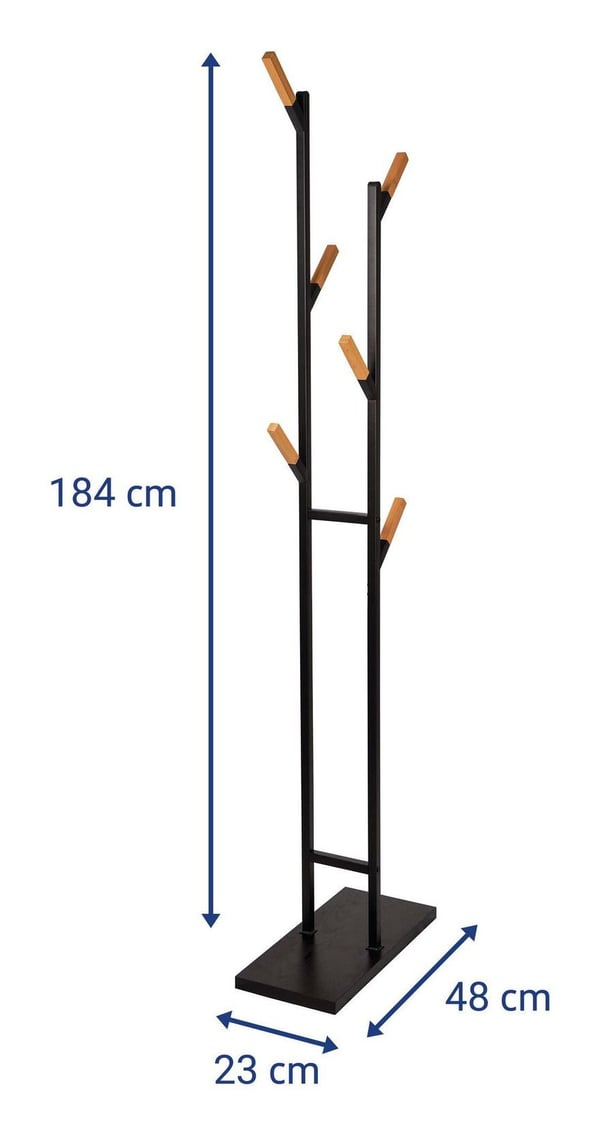 MAUL MAULrima, Golv, Metall, 6 krok/-ar, Svart, MDF, Metall, Metall/trä