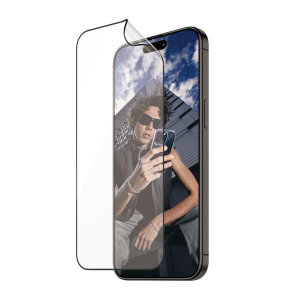 PanzerGlass™ | Ultra-Wide Fit - Skärmskydd för mobiltelefon - Matrix Protection | Apple iPhone 15 Pro Max