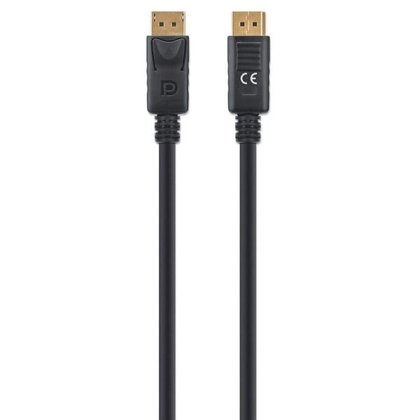 Manhattan 355575, 2 m, DisplayPort, DisplayPort, Hankjønn, Hankjønn, 7680 x 4320 piksler