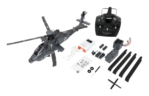 Amewi Apache AH-64D, helikopter, 1:32, 16 År, 1800 mAh