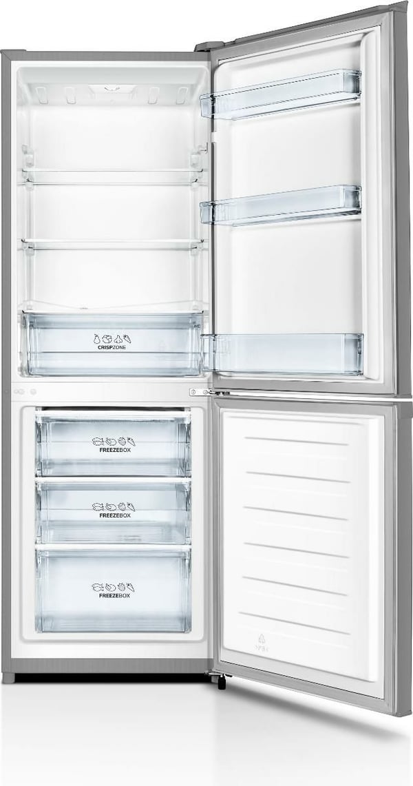 Gorenje G200 RK416EPS4 - Kjøleskap/fryser - bunnfryser - bredde: 55.4 cm - dybde: 55.8 cm - høyde: 161.3 cm - 230 liter - Klasse E - grå