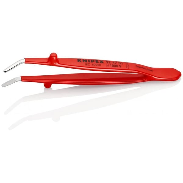Knipex 92 47 01, Rostfritt stål, Röd, Platt, Böjt, 29 g, 16 mm